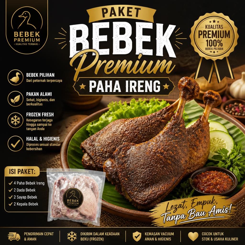 Paket Bebek Premium Paha Ireng